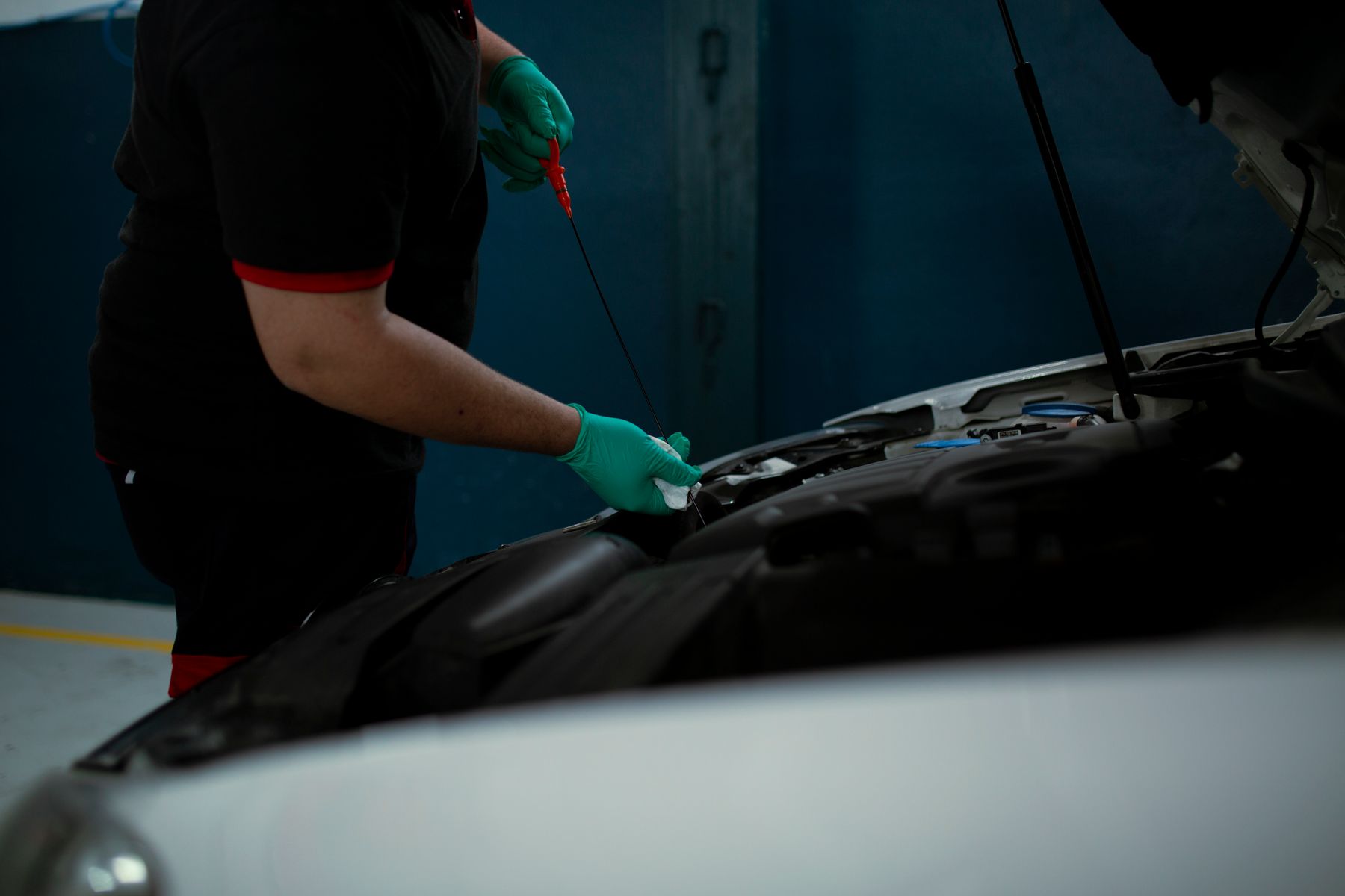 Compartiment moteur ouvert pour inspection
