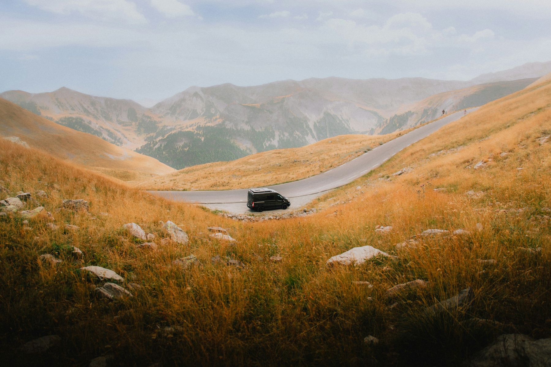 Route de campagne en Haute-Provence
